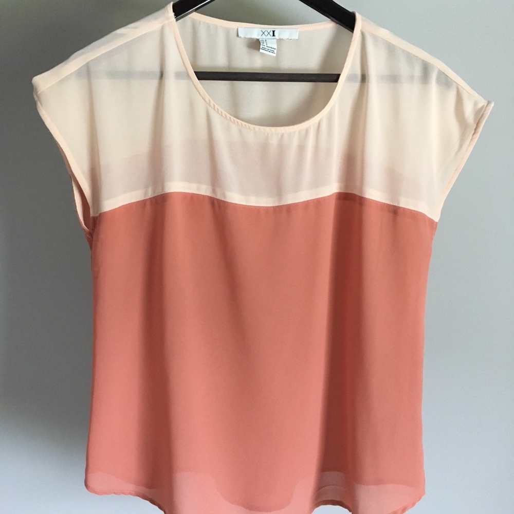 Size small sheer top